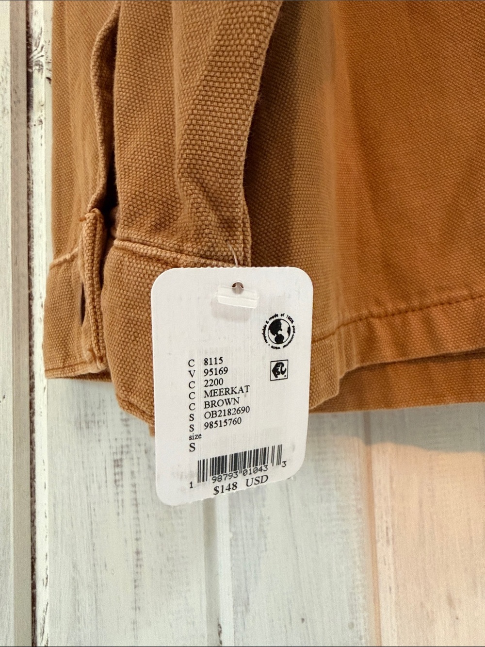 NWT We The Free Lemon Denim Jacket in Meerkat - Picture 7 of 8